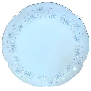 Mikasa Chalfonte 9345 Blue White Floral Dinner Plate 10" Vintage Fine China